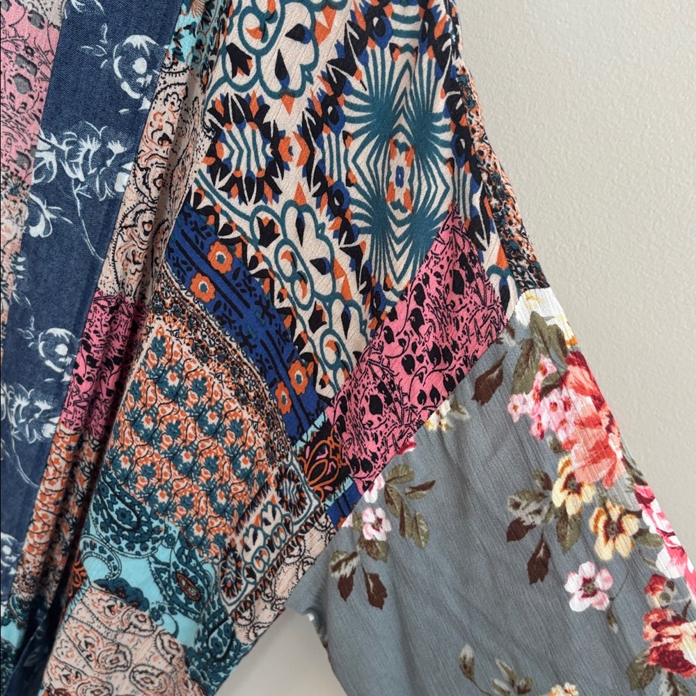 Oddy Size Small/Medium Colorful Patchwork Long Ki… - image 5